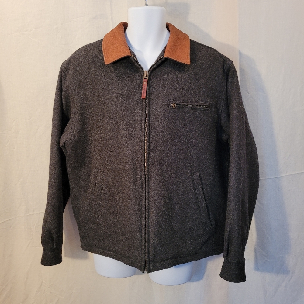 Woolrich Charcoal Wool Blend Jacket